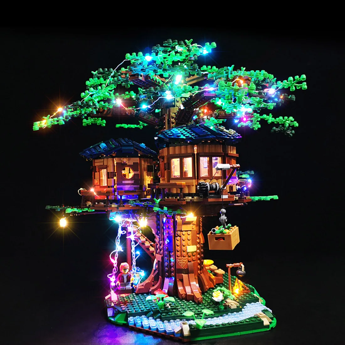 

USB Powered LED Lighting Kit for Jungle Tree House 21318 (LED Included Only, No Kit) - Remote Control/Classic Version