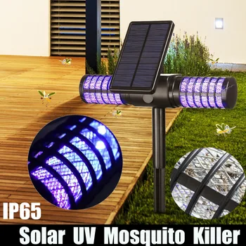 

Solar Mosquito Killer Lamp Mosquito Repellent Led Light IP65 Insect Trap Lamp UV Bug Zapper Pest Control Repeller Wall Light
