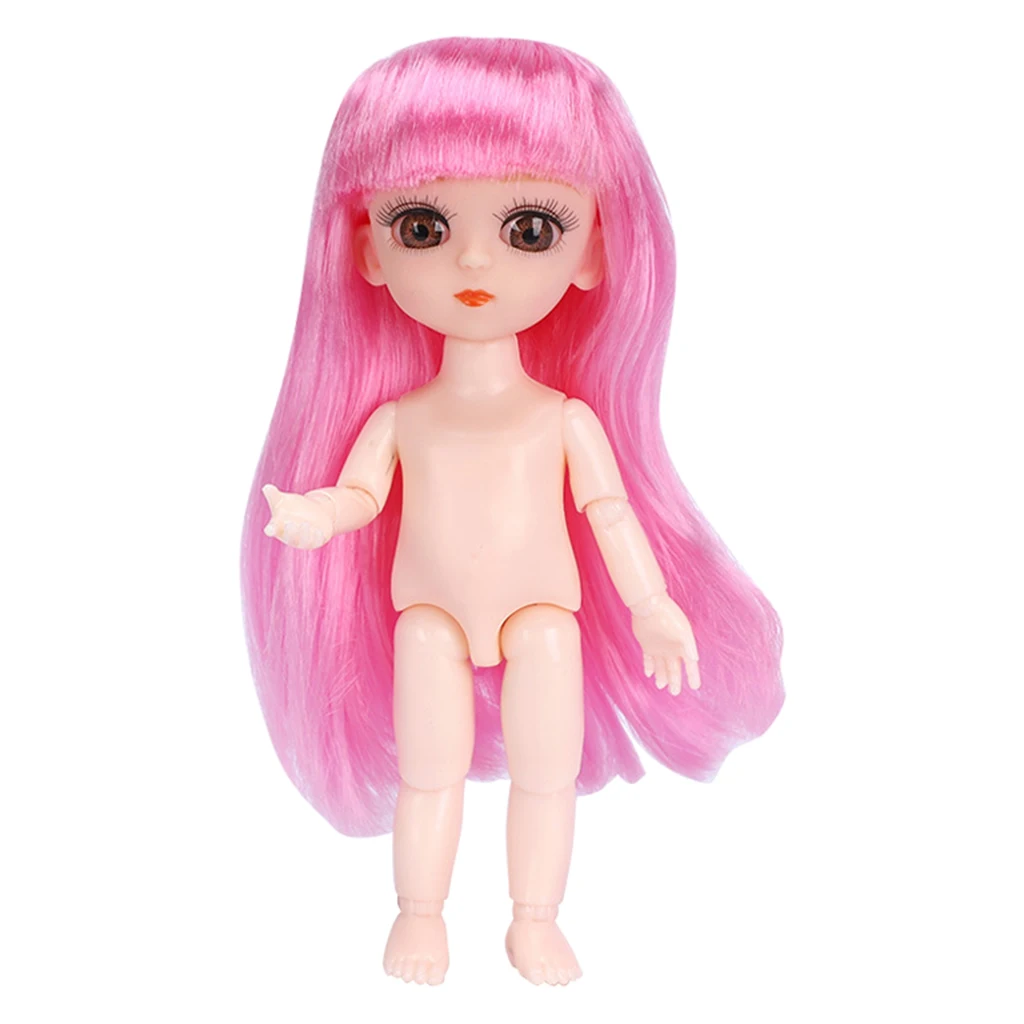 Flexible 13 Joints 1/12 Scale Mini Doll For Doll Body DIY Parts Flexible 13 Joints 1/12 Scale Mini Doll For Doll Body DIY Parts