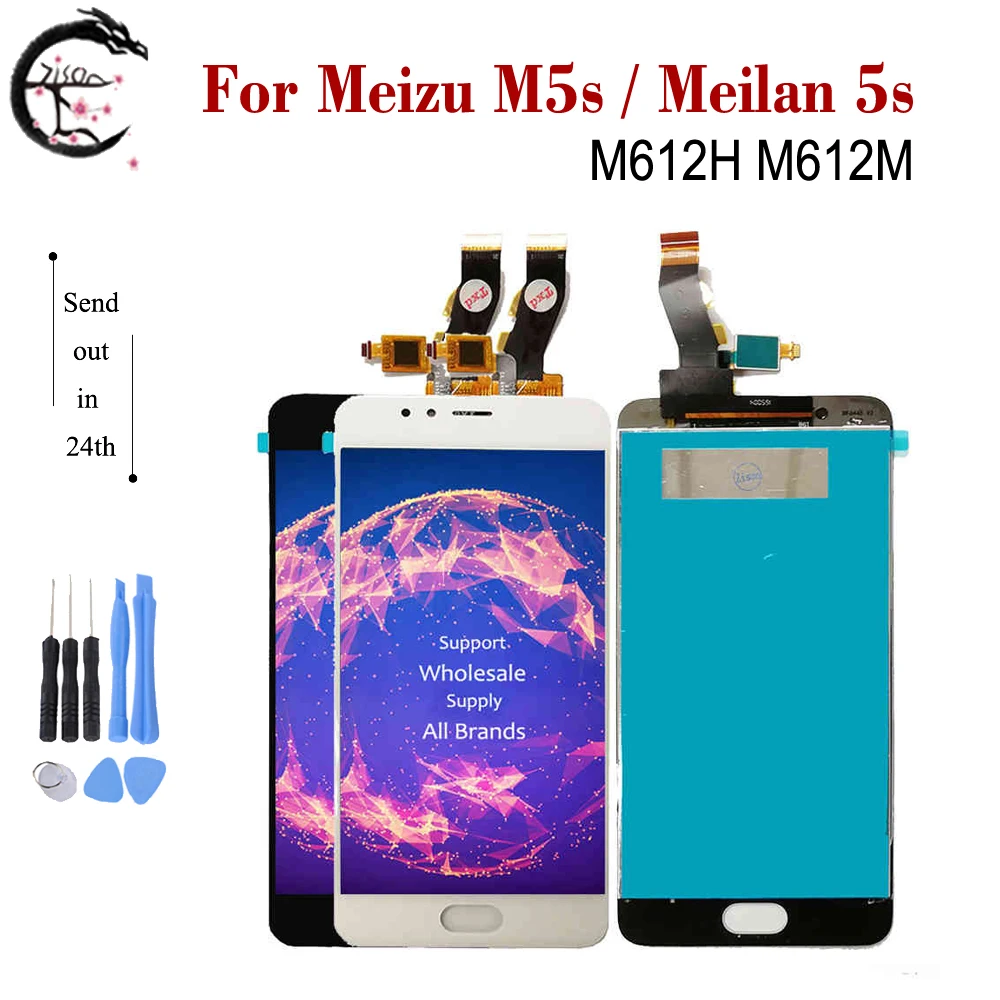 ЖК-дисплей 5 2 дюйма для Meizu M5s кодирующий преобразователь сенсорного экрана в