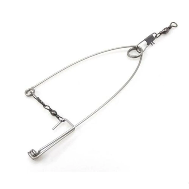 Newly 5Pcs 5Pcs Stainless Steel Hook Trigger Spring Fishing Hook Setter Bait Bite Triggers the Hook Catch Fish Automatically S66