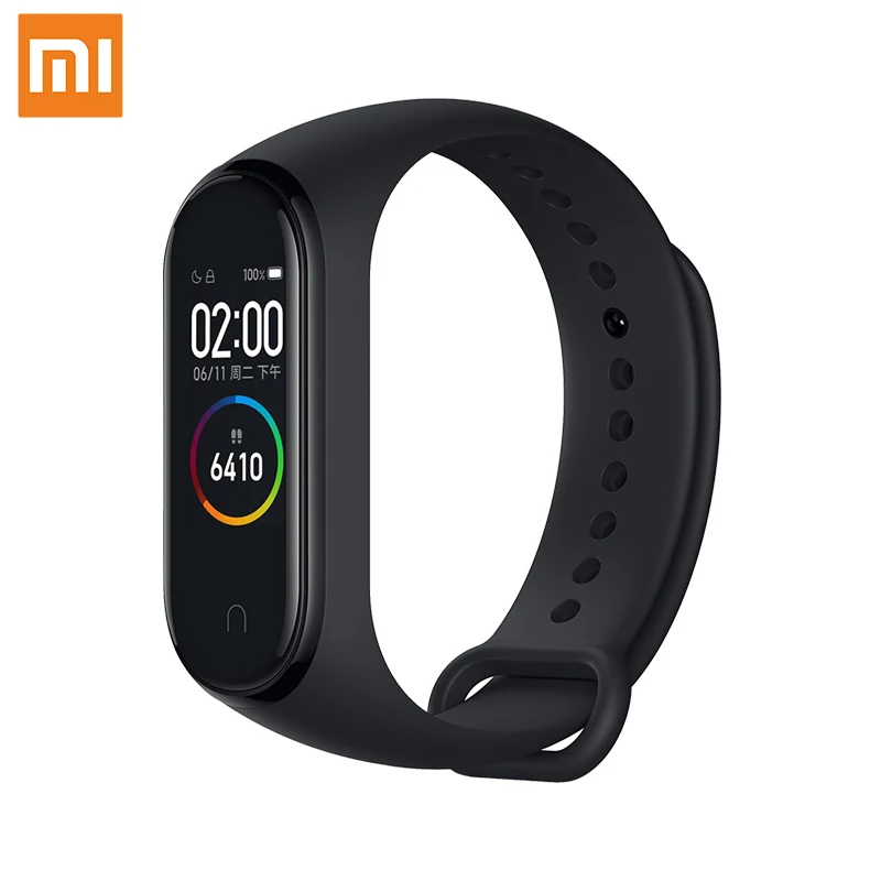 Xiaomi Mi Band 4 Smart Bluetooth 5,0 Браслет фитнес-браслет AMOLED цветной сенсорный экран Музыка AI пульс - Цвет: Black-CN