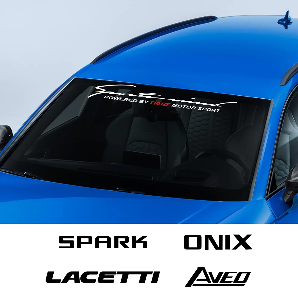 Наклейка на лобовое стекло для Chevrolet AVEO BOLT Cavalier Colorado Corvette Cruze Lacetti Onix Orlando Silverado Spark