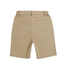 Шорты для школьной формы из чистого хлопка для начальной школы; шорты в морском стиле для больших мальчиков; Цвет хаки, черный и белый; с рисунком