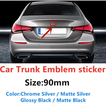 

1pc 90mm Car Styling Rear Trunk Middle Badge Emblem Sticker For Mercedes W203 W211 W204 W210 W124 W212 Cla W205 W202 W220 W213