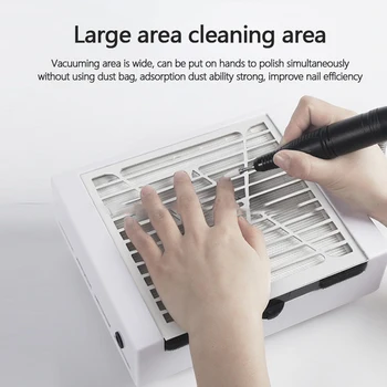 

Professional 40W Nail Dust Suction Fan Art Salon Collector Manicure Strong Nail Vacuum Cleaner Machine Vacuum Cleaner Tools