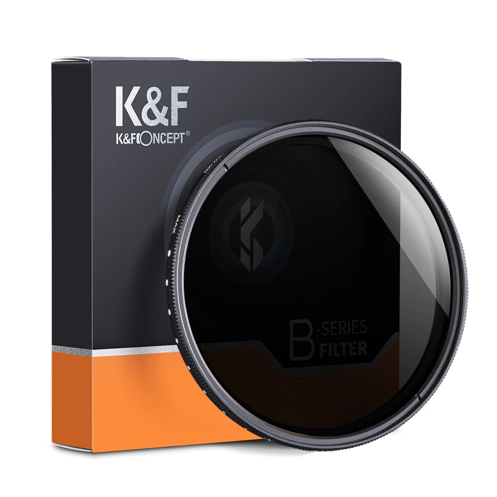 K&ampF Concept ND Fader Variable Neutral Density Adjustable ND2 to ND400 37-82mm 49mm 52mm 67mm 77mm 82mm Filter for Camera Lens |