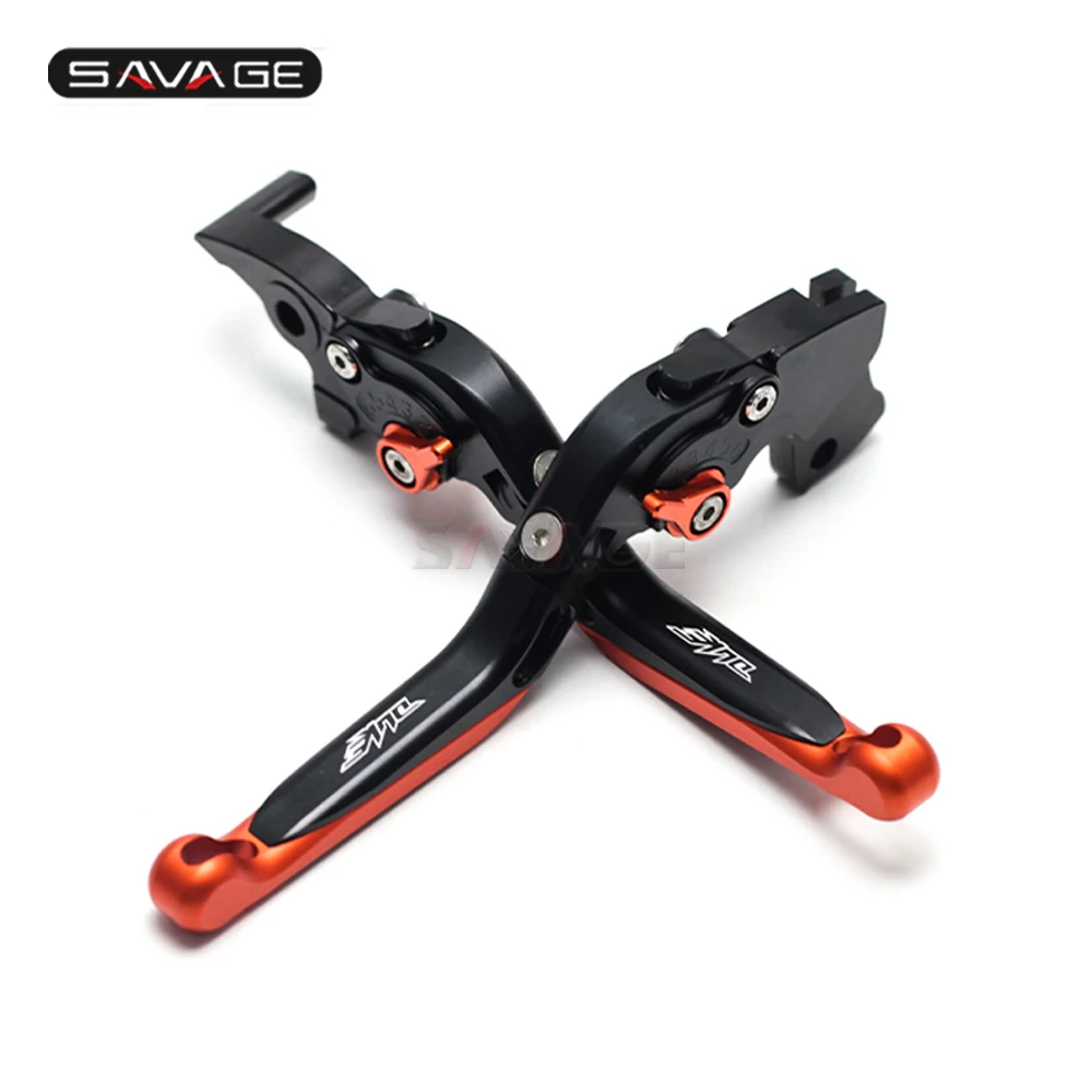 Сцепные рычаги для KTM DUKE 125 200 250 390 2012- Мотоцикл аксессуары складной выдвижной рычаг логотип DUKE