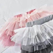 Брюки для девочек; Сезон Зима; Новинка года; детская одежда; детские длинные брюки; детская сетчатая юбка-штаны градиентного цвета