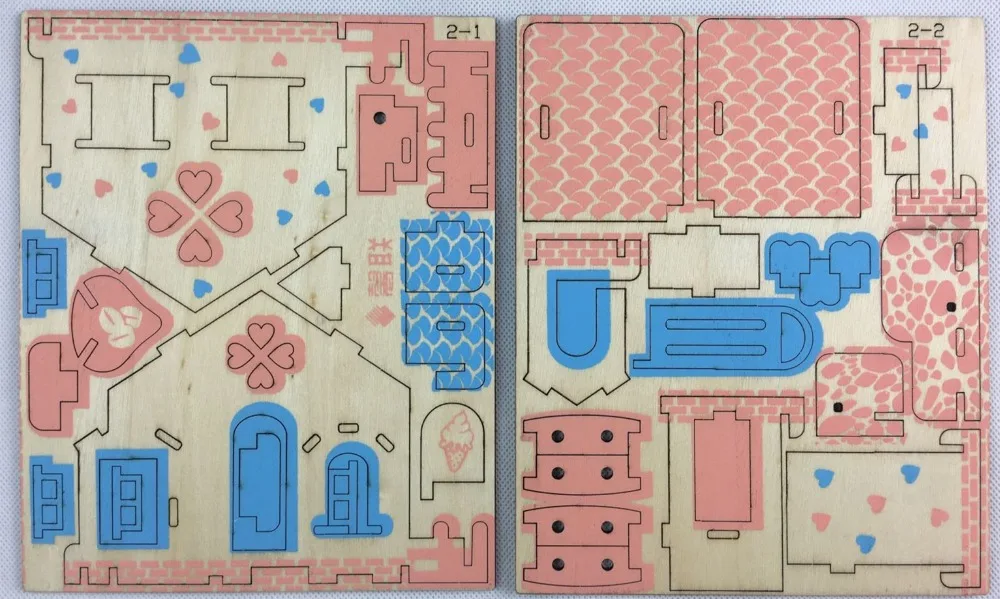 Шоколадный дом DIY 3D деревянные головоломки по дереву сборочный набор резка деревянные игрушки для Рождественский подарок 3106