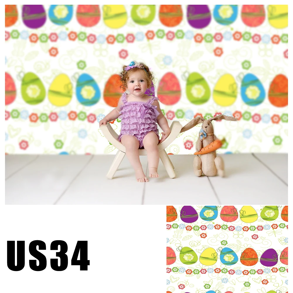 

Фон для фотосъемки Весна счастливая Пасха цветок яйца фото фон фотостудия Фотофон US-34