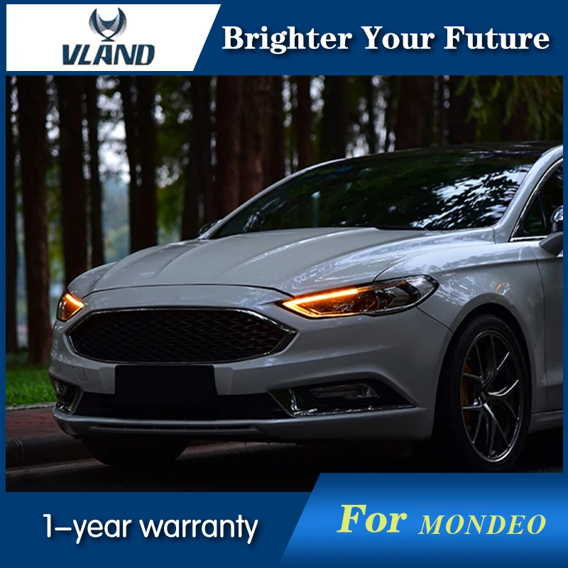 Новый стиль HID светодиодный налобный фонарь для Ford Mondeo Fusion фары 2017 2018