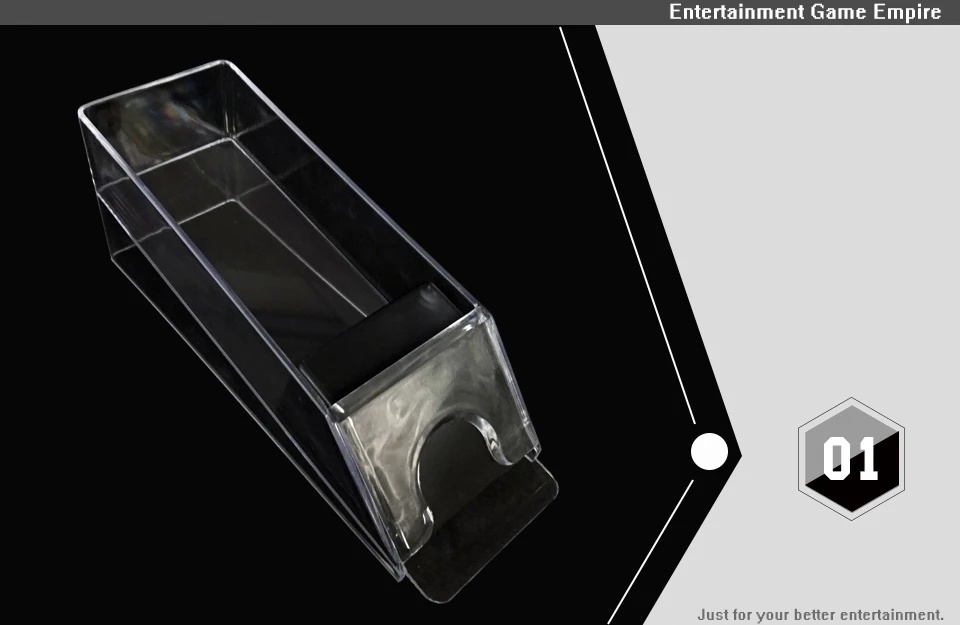 Easytoday 1Pcs Poker Dealer Accessories Acrylic Transparent Poker Club Accessories Card Dispenser 6 Vice - Poker Capacity (1)