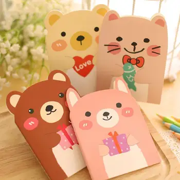 

Notebook Stationery Notepad Creative Cute Cartoon Bear Words In Notepad Random Students Reciting Colors T8Z3
