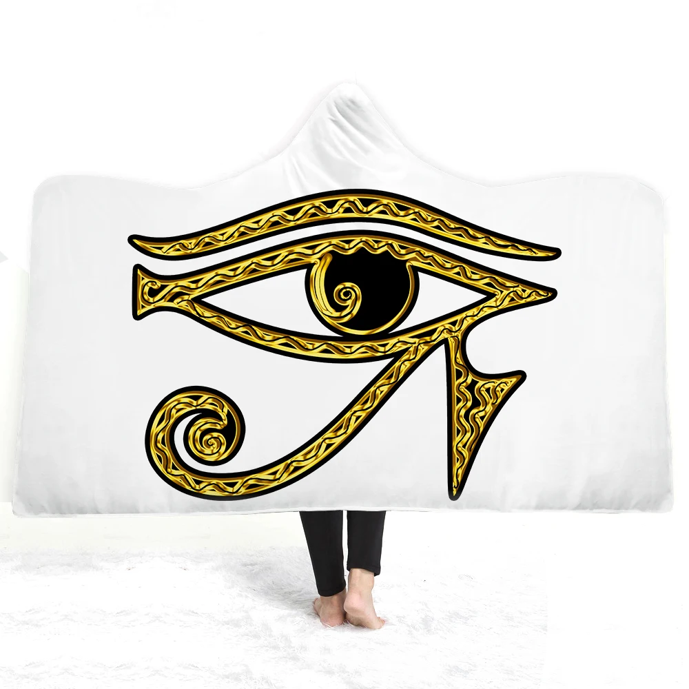 3D цельное одеяло с капюшоном шерпа флисовое носимое плюшевое на кровать диван