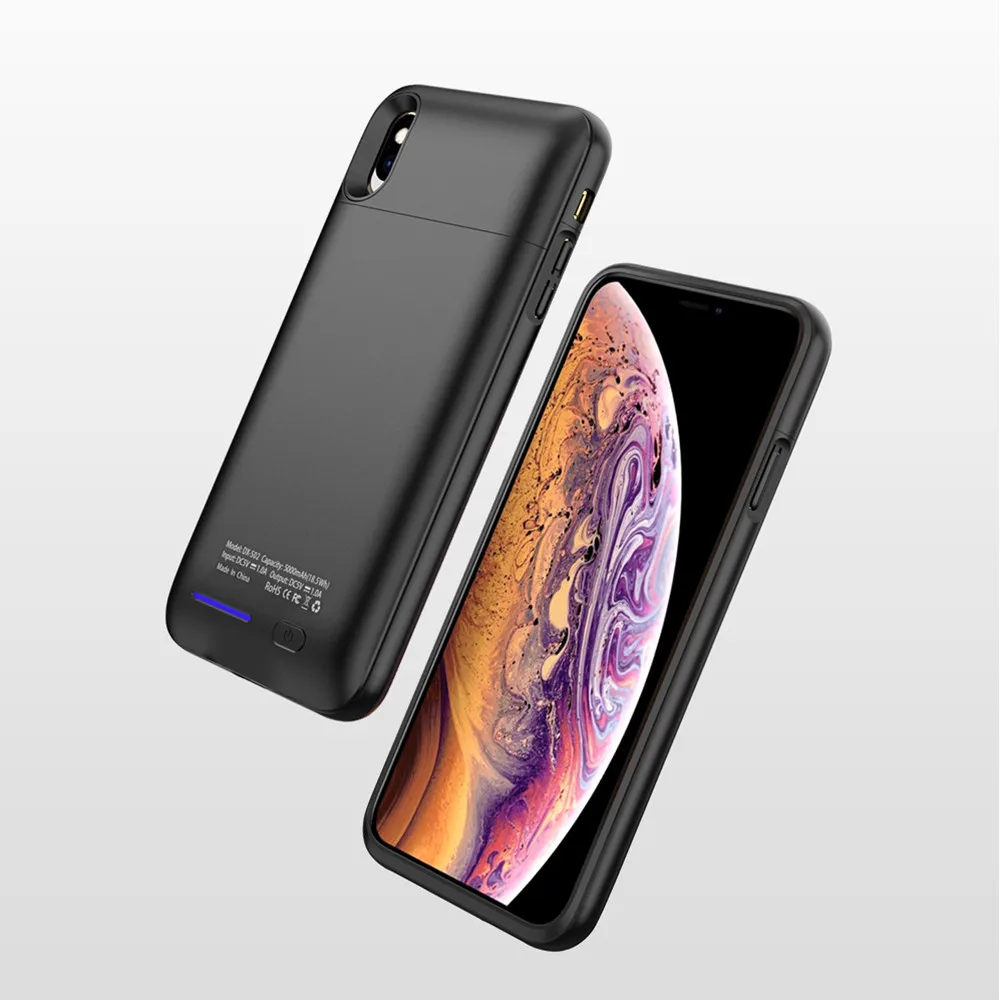 Ультратонкий Магнитный чехол для зарядного устройства на 4000 мАч iPhone X внешнего