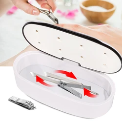 USB UV Case Jewelry Cleaner 60S / 90S Ultraviolet LED Box for Nail Art Tool for Comestic Beauty Ice Lamp For Drying Gel Polish