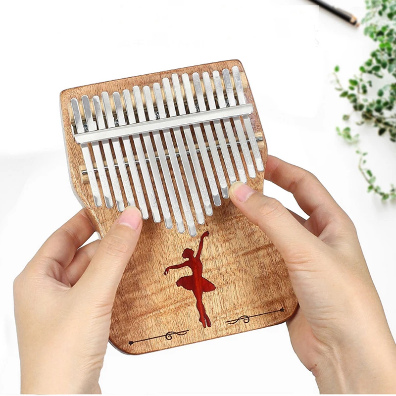 PURM 17 teclas Kalimba Africa Solid Lido caoba dedo pulgar Piano Sanza de madera maciza mbra pulgar|Пианино| |