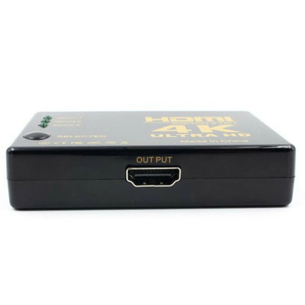 3D 1080p HDMI коммутатор сплиттер концентратор+ ИК пульт дистанционного управления 4K* 2K 3 вход 1 выход ручной переключатель дистанционного управления