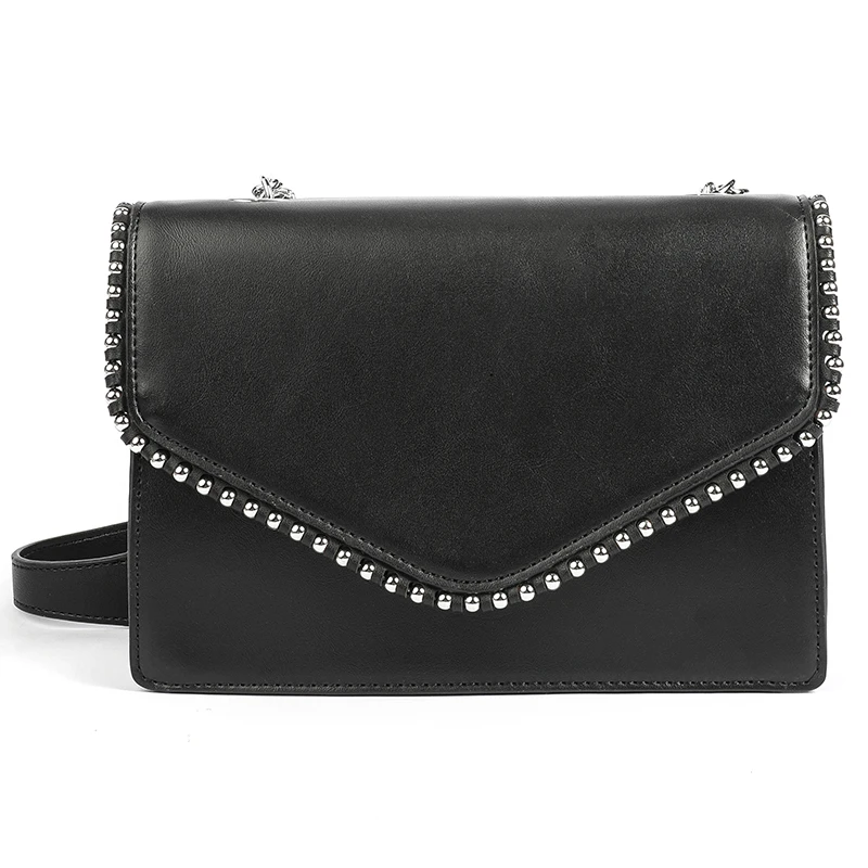 

Luxury Rivet Handbag Designer Woman Bags 2019 Female Shoulder Bag High Quality Chain Ladies Envelope Crossbody Bags for Girls