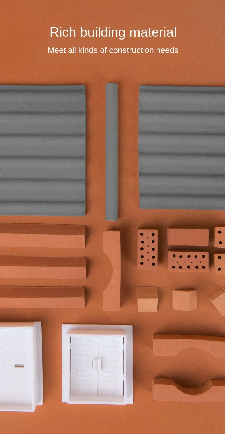 MiDeer, многоразовые, 220 шт, мое первое здание, 3D стерео, сделай сам, мини-моделирование, строительный дом, ручная работа, модель игрушки, 6Y