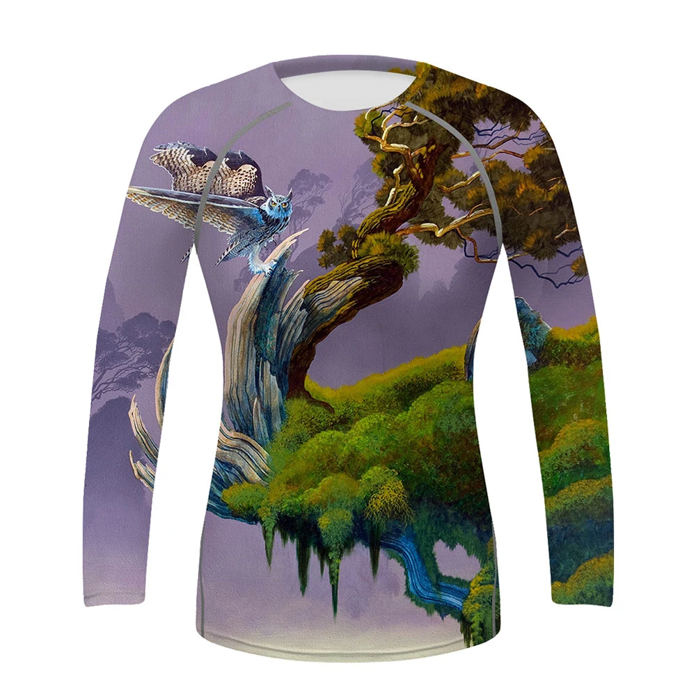 Women's Novelty Graphic Tees Rash Guards for Surfing Diving Snorkeling Kayaking Boarding Sailing