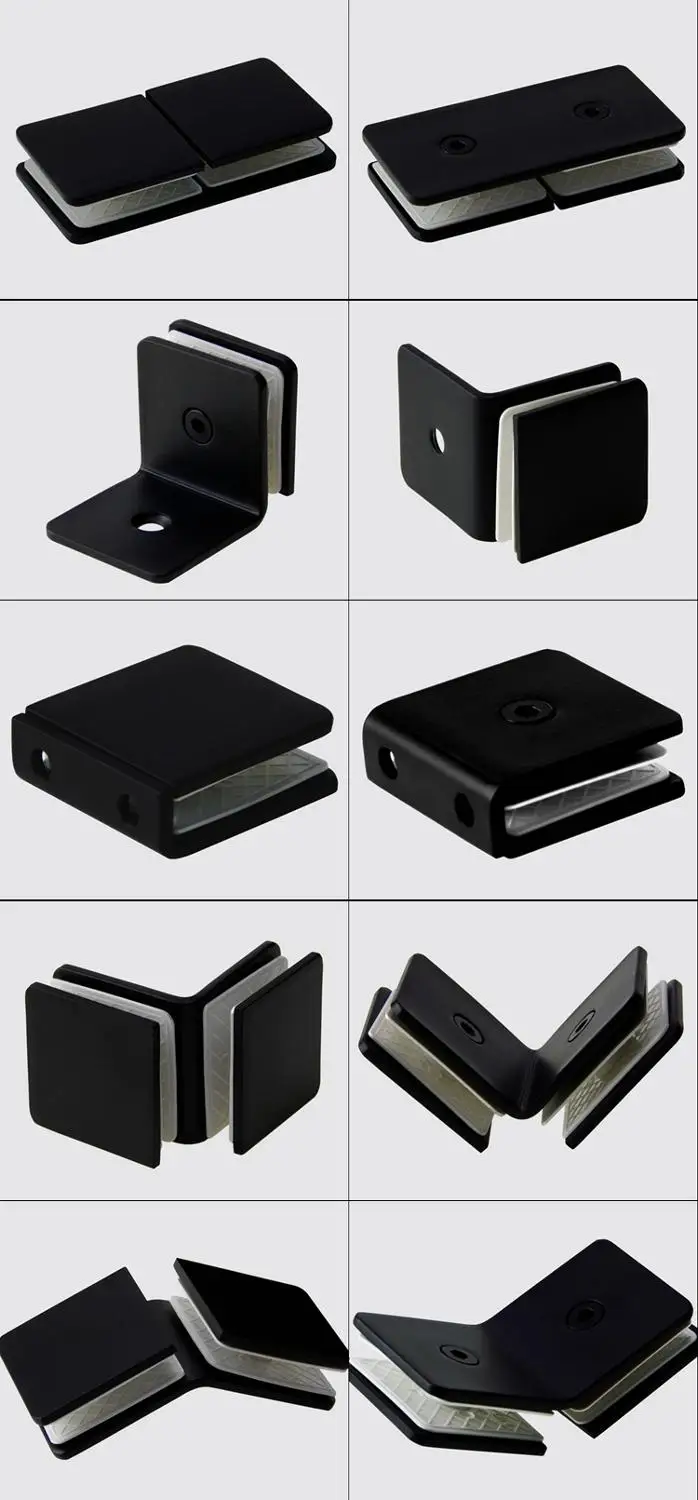 Stainless Steel Glass Clamp Shower Room Glass Clip Holder Bracket Support 0 90 135 180 Degree Wall Panel Connector shower room glass clamp