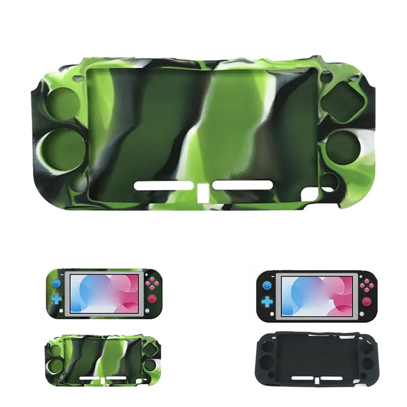 

Silicone Protective Case Cover For Switch Lite Console Black White Camouflage Light weight Case 40AUG7