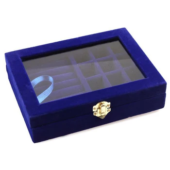 

Open Window Display Storage Multifunctional Practical Gifts Single Button Square Large Capacity Anti-lost Durable Jewelry Case