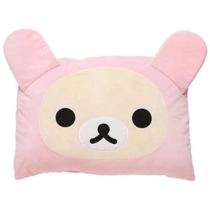 Cute Rilakkuma Plush Long Pillow Korilakkuma Bear Kawaii Pink Soft Pillows Cushion Home Sofa Decoration Gifts