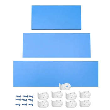 

3pcs Simple Colorful Storage Hanging Wall Shelf Wall Rack For Store Holders Storage Shelf Home Storage Holder