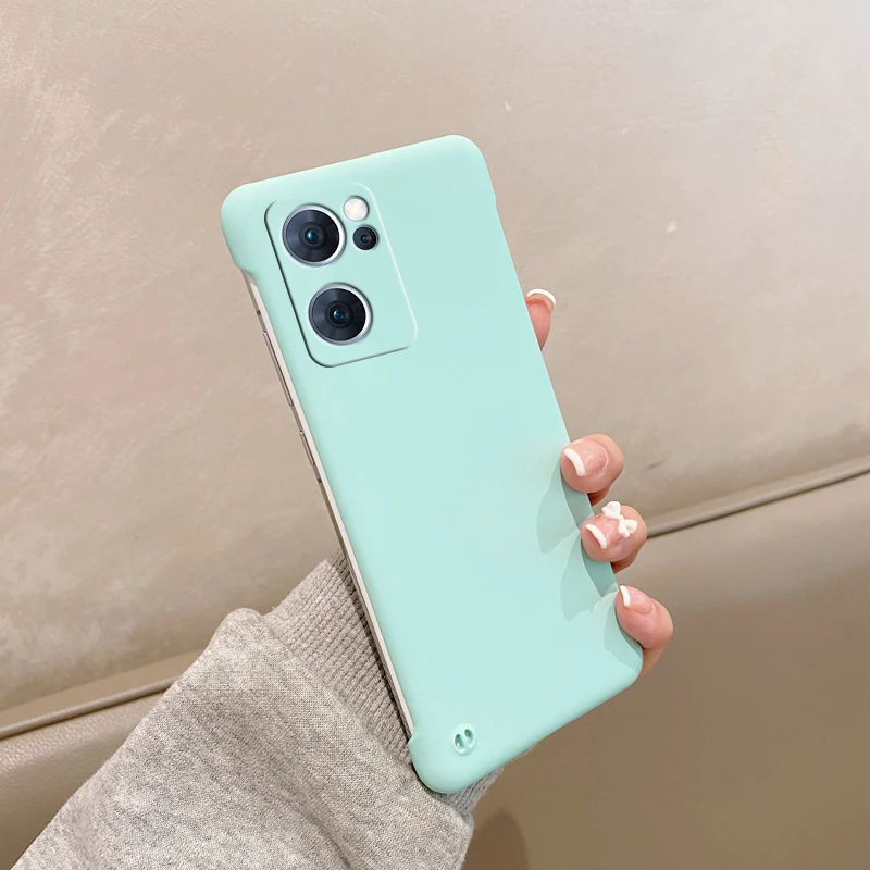 Matte Frameless Phone Case For Oppo Reno Series Slim Shockproof_voghion.com