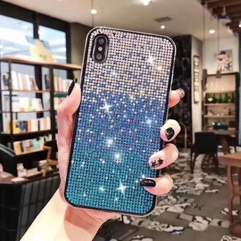 

Luxury Diamond designer Case For iPhone11 XS Max XR iPhone 7Plus 8Plus iPhone 6s 6 Plus jewelled glitter case Free shipping
