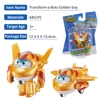 Super Wings S5 2" Mini Transforming Deformation Transform-a-Bots Airplane Action Figures Robot Transformation Toys For Kids Gif 6
