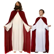 Umorden/Пасхальный костюм Пурима на Хеллоуин; одинаковые Семейные костюмы с Иисусом и Христом; маскарадные халаты для мужчин и мальчиков