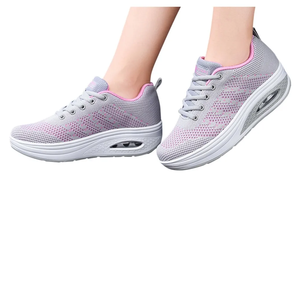 SAGACE; модная женская обувь из сетчатого материала; Повседневная Уличная спортивная обувь; кроссовки на шнуровке; удобная дышащая прогулочная обувь;#45