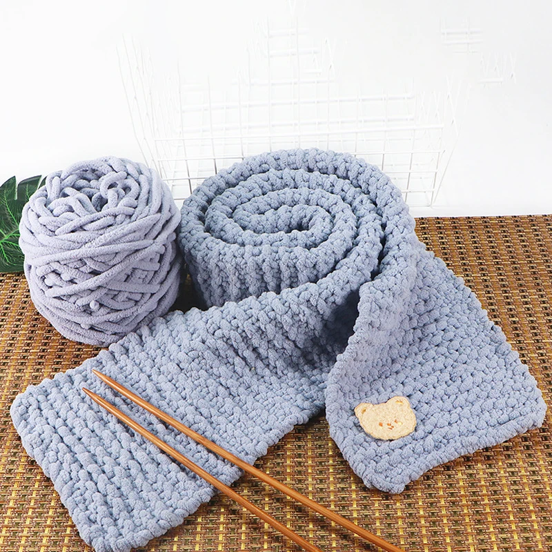 100g Wool Chenille Crochet Yarn Thick Wool Yarn Threads Yarn for Knitting  Crochet Scarf Blanket Hand Woven Accessories 뜨개실 пряжа