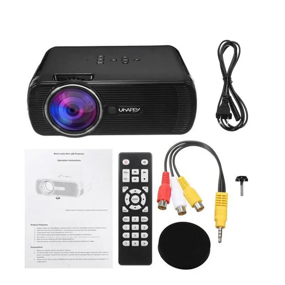 

7000 LM Digital Projector Portable HD 1080P LED Projector Mini Multimedia Home Theater Cinema US Plug