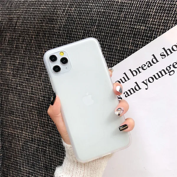 Роскошный чехол для телефона для iPhone X XS 8 7 6s Plus латексный ультра тонкий мягкий ТПУ Силиконовый чехол для iPhone XR 11 pro Max Coque - Цвет: Белый