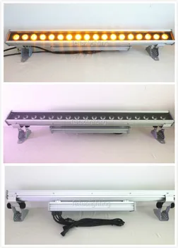 

E-(8/lot) IP65 waterproof 18*18w rgbwa uv 6in1 LED wall washer stage light water run effect