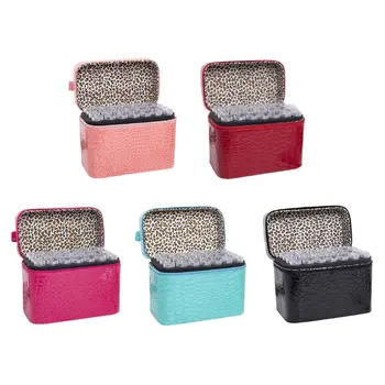 

84 Bottles Diamond Painting Box Charms Rhinestones Tool PU Leather Storage Bag M0XD