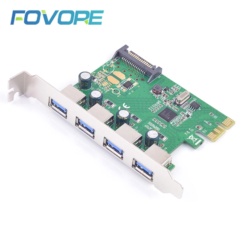 Адаптер PCI-E к USB 3 0 PCI express 4 порта | Компьютеры и офис