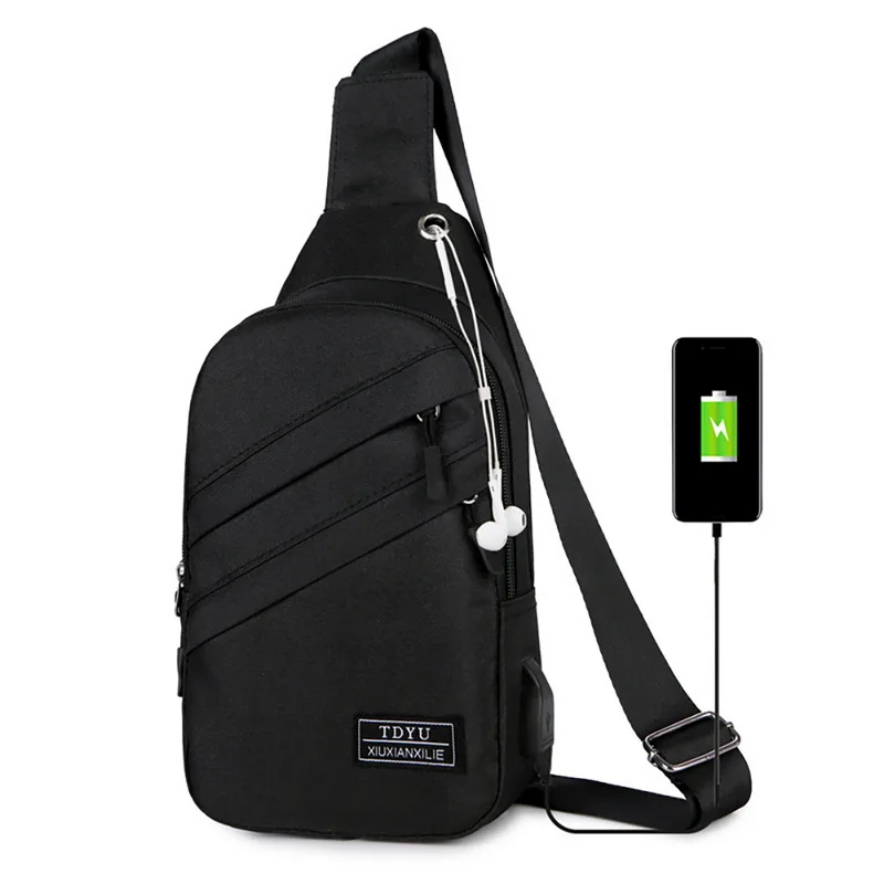 

MoneRffi Functional Cross body Bags Men Messenger Chest Bag Pack Casual Bag Waterproof Oxford Single Shoulder Strap Packs 2019
