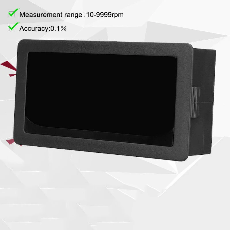 Hot 4 Digital Led Tachometer Rpm Speed Measurement+Hall Proximity Switch Sensor Npn, Green