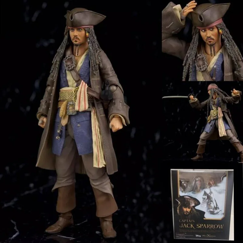 СВЧ 15 см Пираты Карибы Джек Воробей BJD фигурка модель игрушки для коллекции