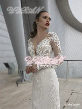

White Beaded Tulle Fabric High Quality Embroidered Lace Fabric Heavy Flower Wedding Dress Fabric Veil Material