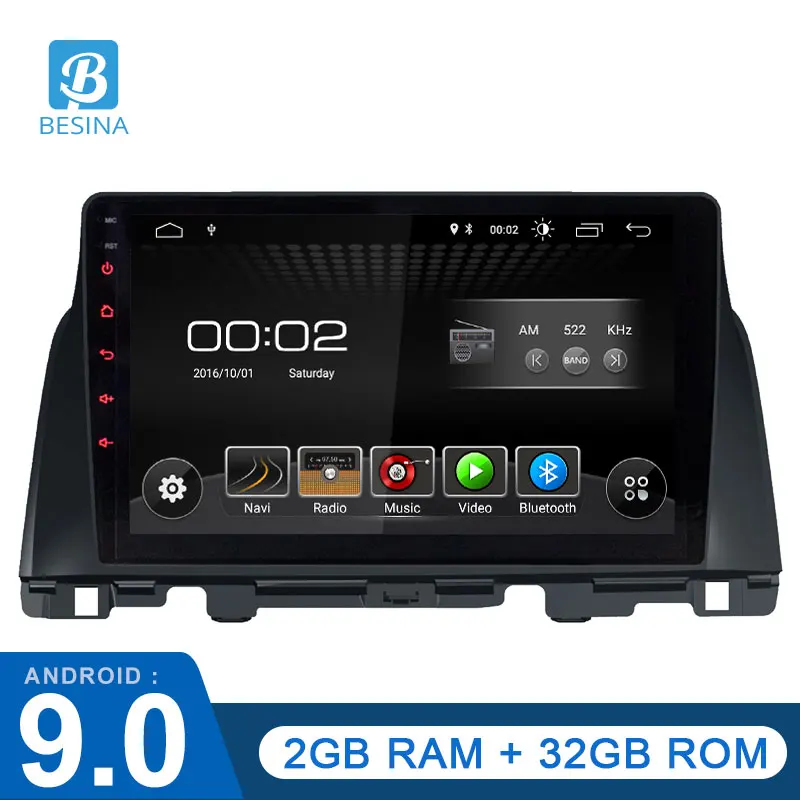 

Besina 10.1 Inch Android 9.0 Car Multimedia Player For KIA K5 Optima 2015 2016 2017 GPS Navigation 1 Din Car Radio Stereo 2G+32G