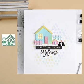 

Lucky Goddess Craft Metal cutting dies Neighborhood Home Scrapbook paper craft knife mould blade punch stencils dies 2019