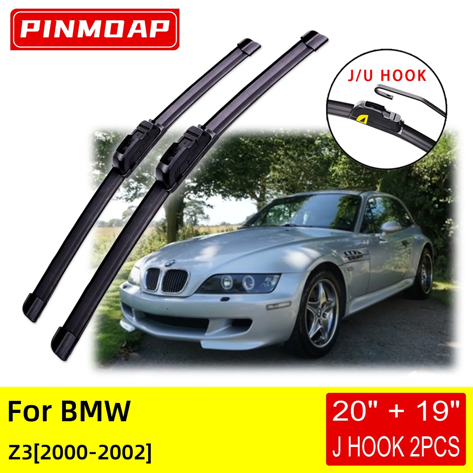 overtale krise pengeoverførsel For Bmw Z3 2000 2001 2002 Front Wiper Blades Brushes Cutter Accessories U J  Hook - Windscreen Wipers - AliExpress