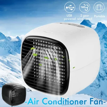 

Mini Portable Air Conditioner Air Cooler Humidifier Purifier Quick Cool USB Desktop Air Cooler Fan For Device Home Office Desk